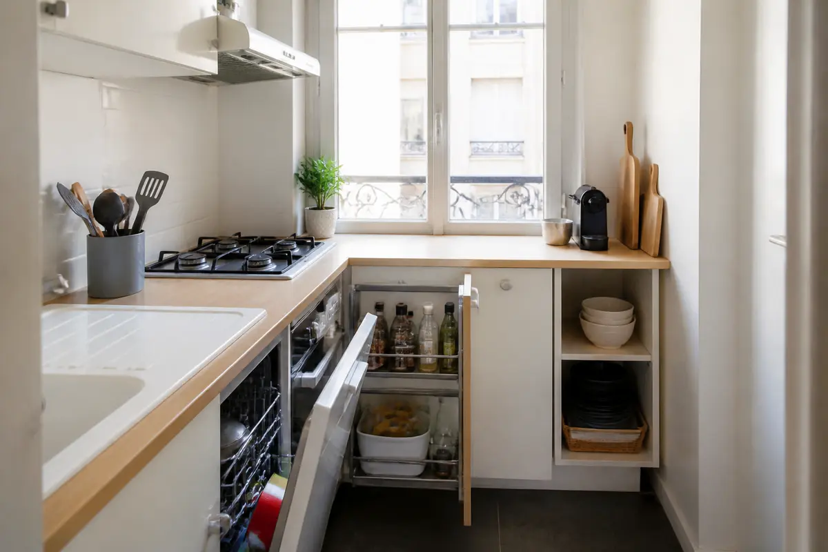 Aménagement petite cuisine 4m2 : 6 astuces pratiques à connaître
