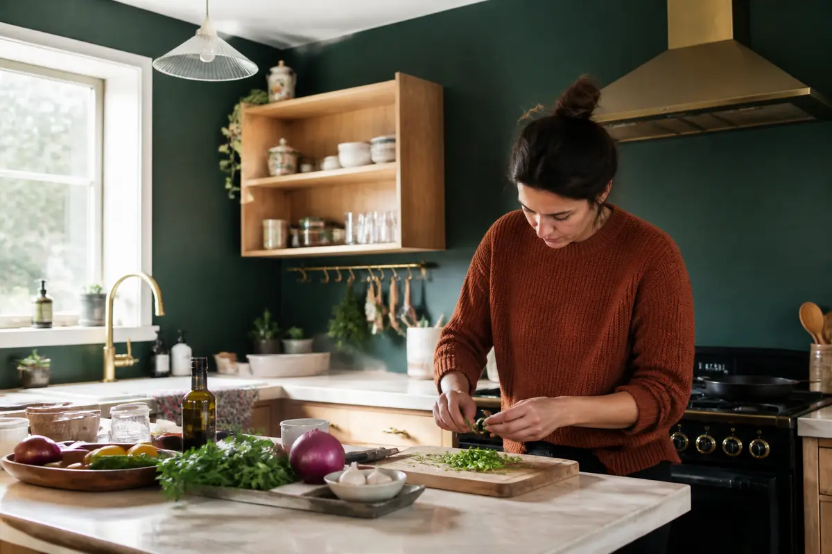 Cuisine vert foncé : 6 façons d’oser l’originalité